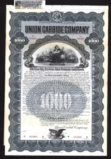 1900 Virginia - Union Carbide Company - SPECIMEN - EX RARE Stock Certificate