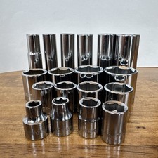 Gearwrench 38 Drive Sae 6 Point 18 Pc. Deepshallow Socket Set