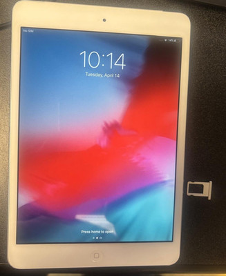 Apple iPad Mini 2 A1490 16GB Wifi/Cellular Silver MF069LL/A - AT&T Locked