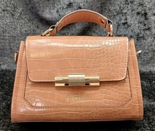 Fiorelli Alda Mini Grab Bag Dusky Rose Pink Croc Vegan Crossbody Handbag