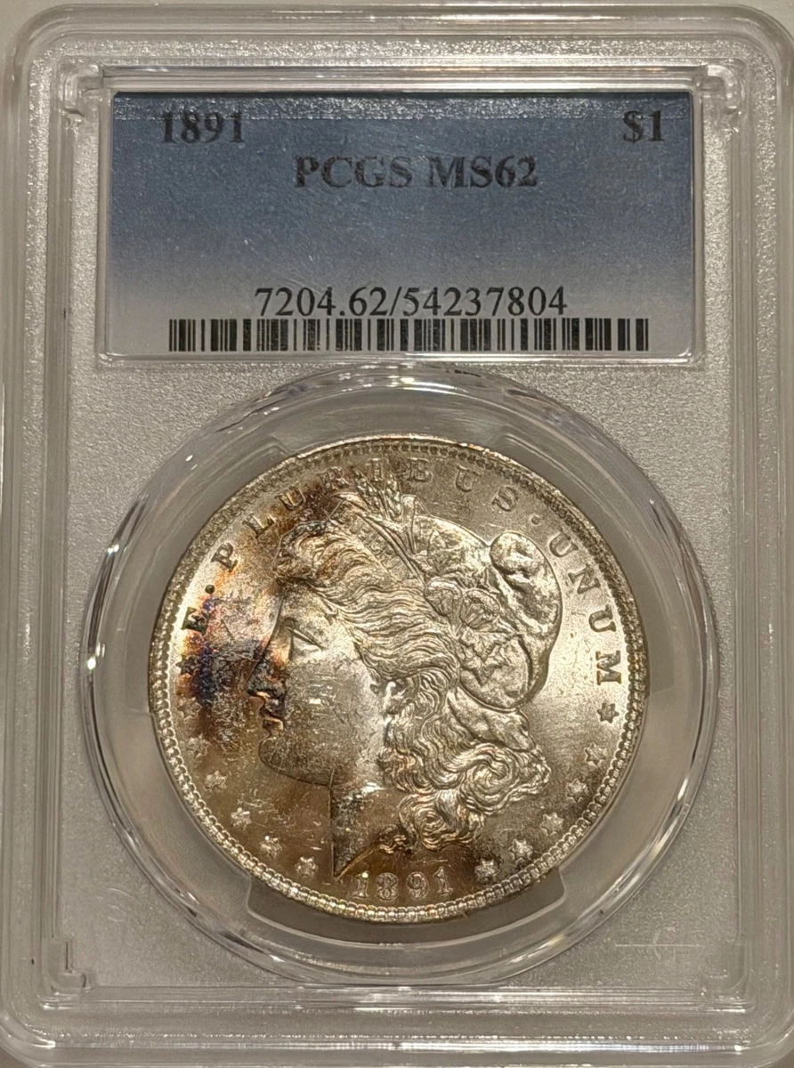 MS 62 Graded 1891 Year Morgan US Dollars (1878-1921) for sale | eBay