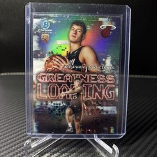 2025-26 Bowman Chrome Kasparas Jakucionis Greatness Loading GL-20 RC Heat Rookie