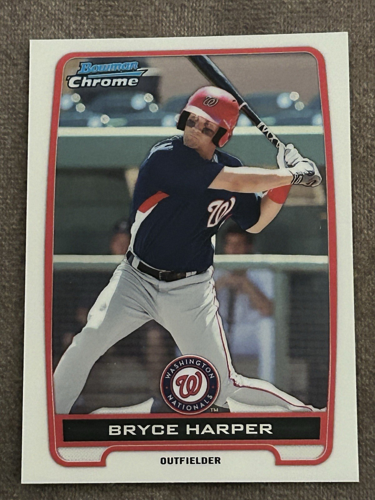2012 Bowman Bryce Harper Chrome Prospects Rookie RC #BCP10 Nationals