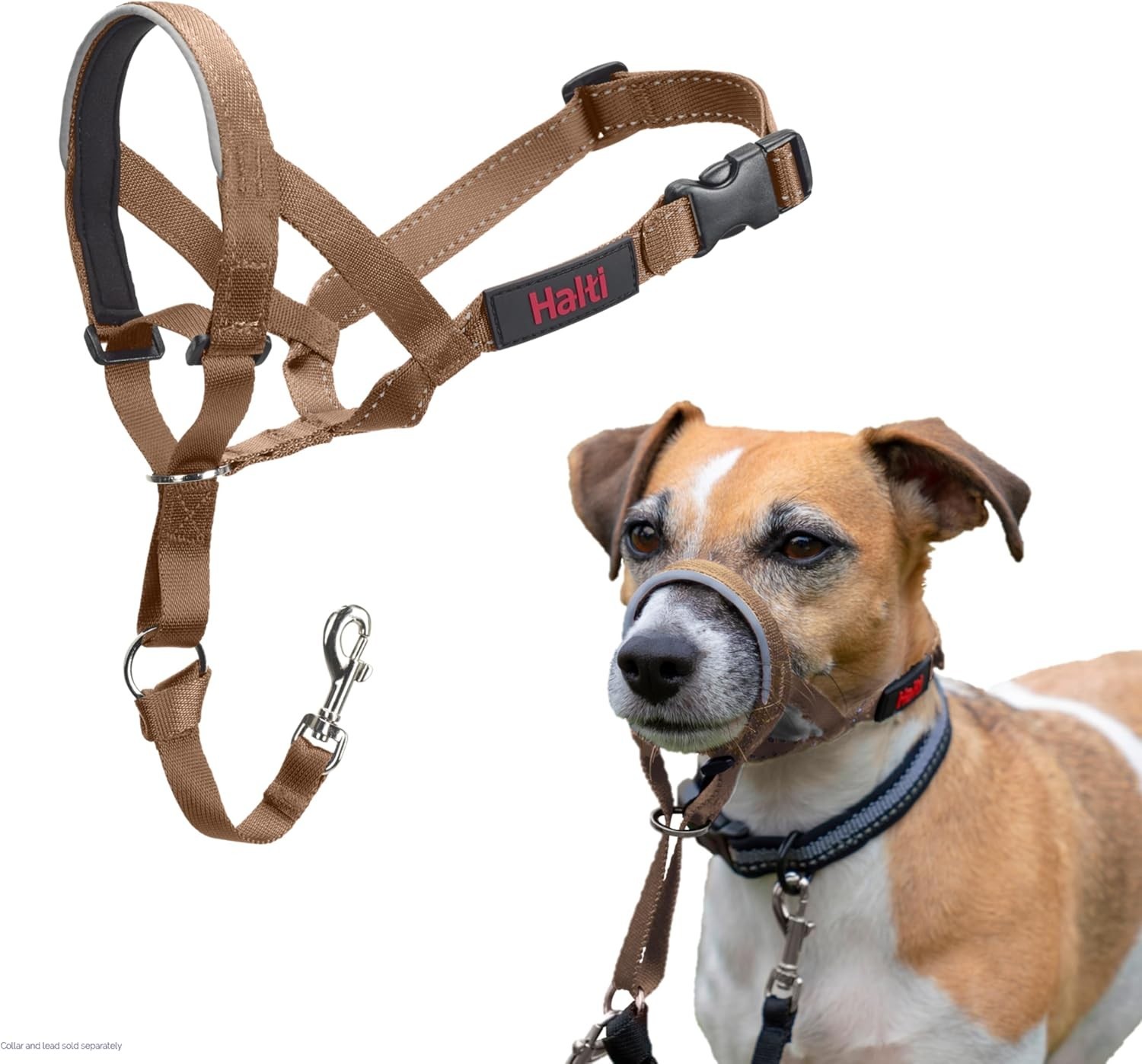 Halti Headcollar Dog Head Harness Anti Pull Training Lead Size 2 Sand