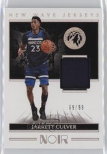 2019-20 Panini Noir New Wave Jerseys 69/99 Jarrett Culver #NW-JCV 0gp4