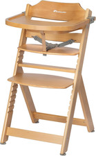 Timba Seggiolone Evolutivo in Legno Naturale, 6 Mesi-10 Anni, 30 Kg, Seggiolone 