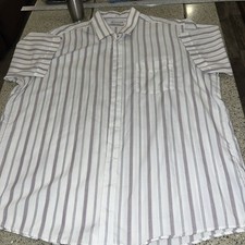 Vtg The American Edition Made in USA Button Up Short Sleeve Shirt Men's Sz 17