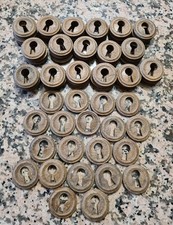 1 ENTRÉE DE SERRURE RONDE BOIS. ANCIENNE AU CHOIX PARMI 71 SIMILAIRES de 3,8 cm.