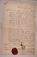 Hungary LETTER DOCUMENT VAS CO 1871 WAX SEAL Jarasa Magistrate sigevist St 1308