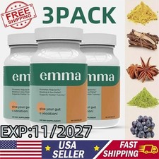 3 PACK Emma Relief Supplement KONSCIENS KETO for Gut Bloating -60 Capsules USA