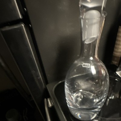 Tilt by Nambe Blown Glass  Wine Decanter. New no box never been used. 