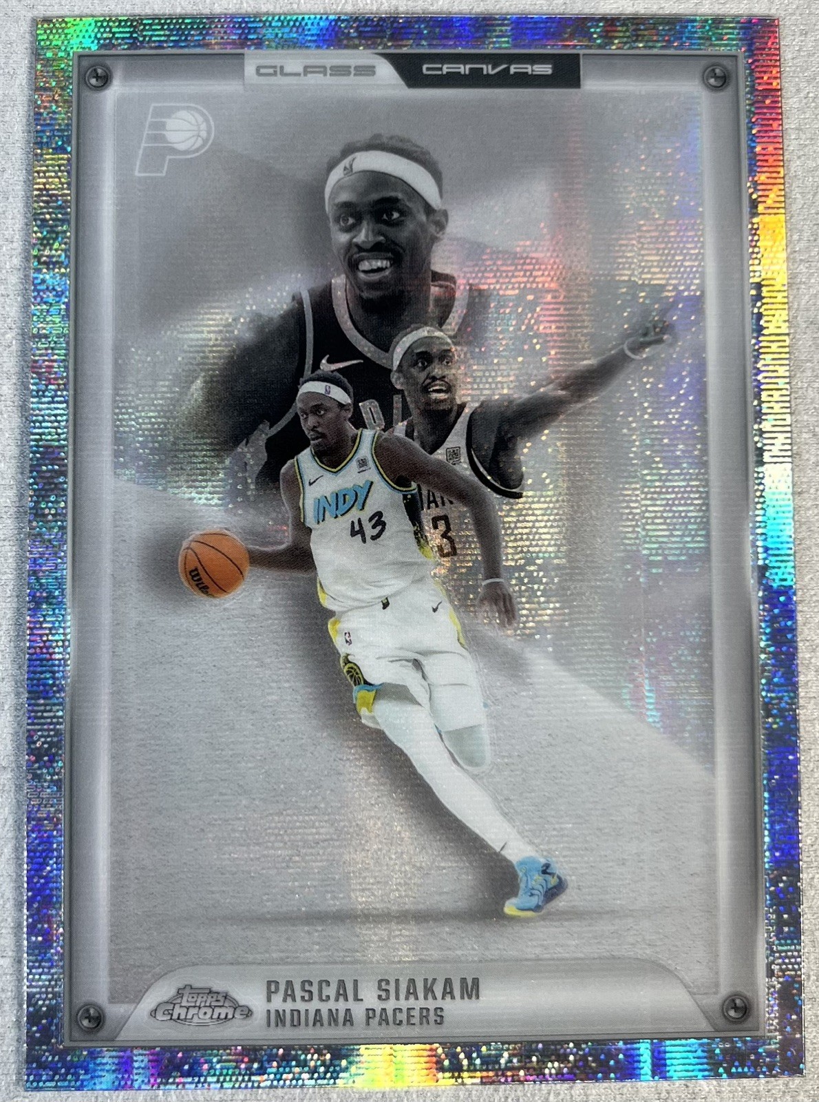 2025-26 Topps Chrome Basketball Glass Canvas Pascal Siakam #GC-16 SSP