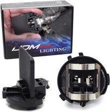 H7 LED Headlight Bulb Socket Retainer Adapters For VW Golf GTI Passat Tiguan EOS