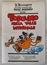 walt disney il messaggero presenta TOPOLINO NELLA VALLE INFERNALE 2a parte 1989