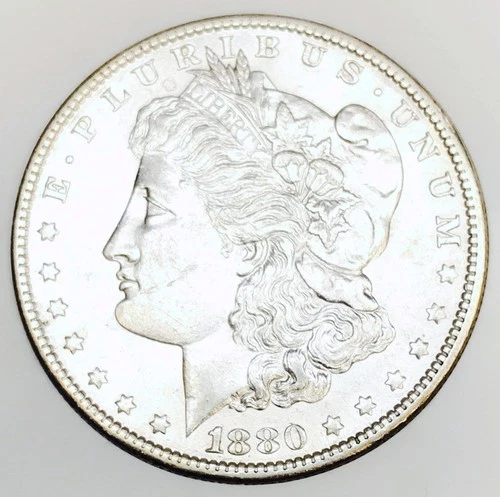 *1880 O MORGAN SILVER DOLLAR* *CHOICE AU++* *MICRO O* NR #G3780