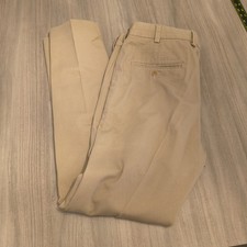 Bills Khakis Pants Mens 36x32 Vintage Twill Classic Fit Pleated USA STAINED