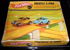 Mattel Hot Wheels  (Red Line Era) 1969 Vintage Trestle 5-Pack Unopened