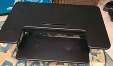 VIVO Black 36" Wide Height Adjustable Stand Up Desk Converter Workstation