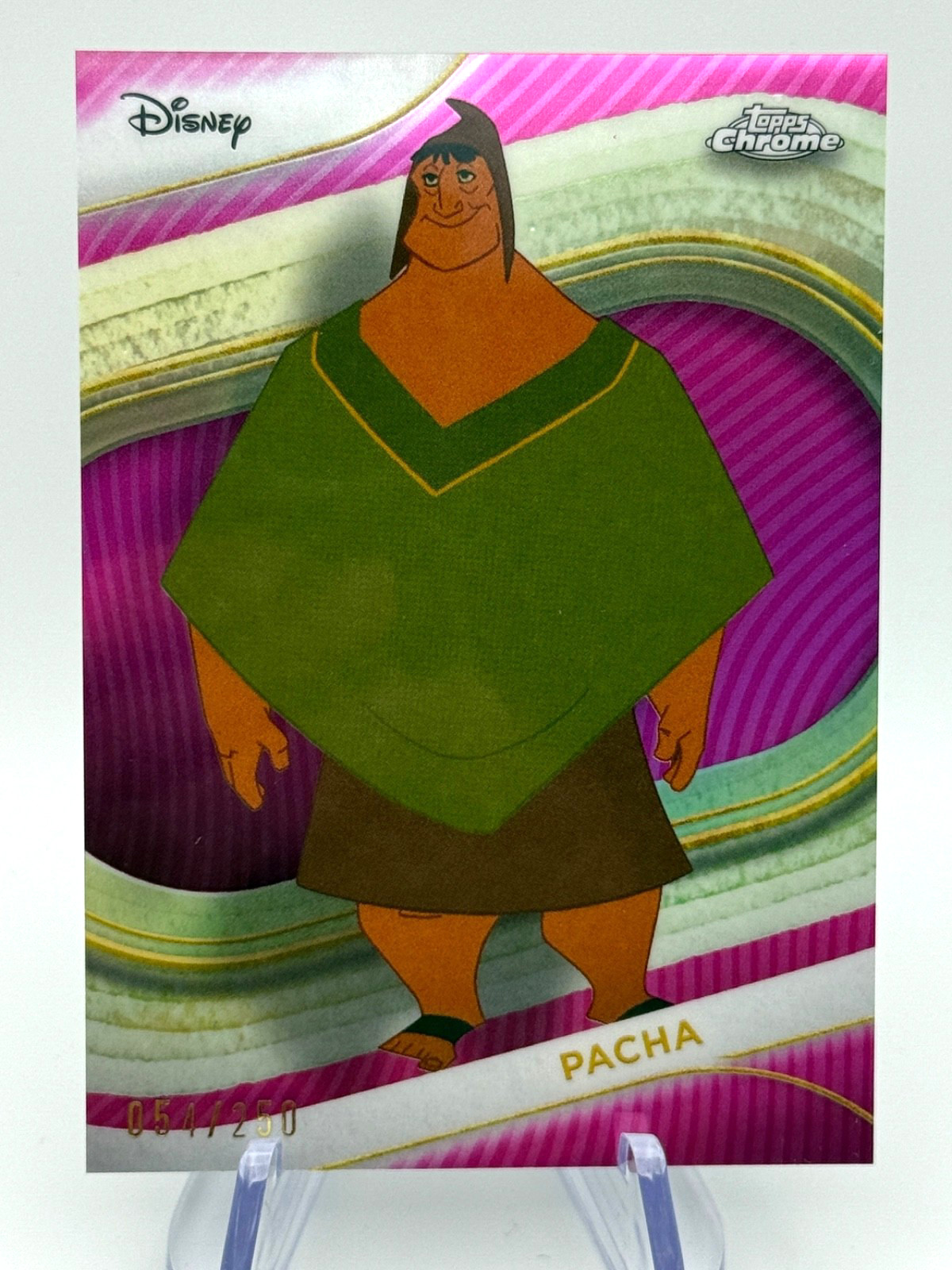 2025 Topps Chrome Disney Pacha #21 Pink Refractor /250