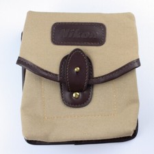 Nikon - Brown Tan Khaki Canvas Belt Clip Bag - Vintage Camera Gear - Pouch Case