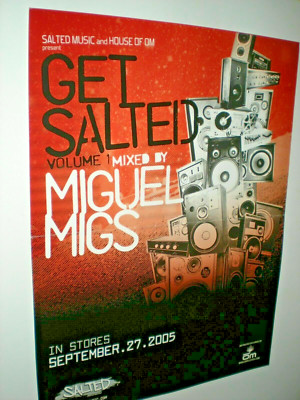 Poster - DJ Miguel Migs get salted volume 1 mix house of om 2005 release vol