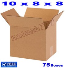 75 - 10x8x8 Cardboard Boxes 32-ECT Mailing Packing Shipping Corrugated Carton