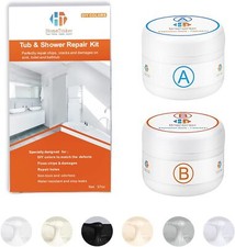 Fiberglass Repair Kit Non Toxic Odorless Perfect Color Match For Bathtubs Sinks