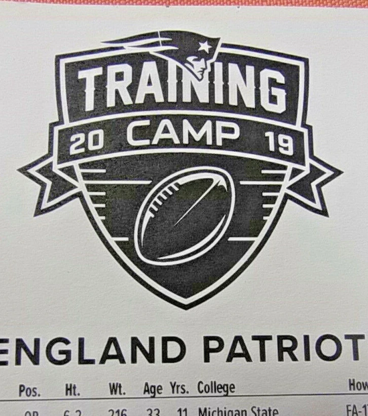 HOJA DE LISTA DE CAMPOS DE ENTRENAMIENTO PATRIOTAS 18/14/19 - ÚLTIMOS CAMPAMENTOS DE PRETEMPORADA DE BRADY/GRONK Foto 4 de 4
