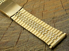 Speidel Vintage Deployment Clsp Stainless 17.5mm-22mm NOS Unused Watch Band long