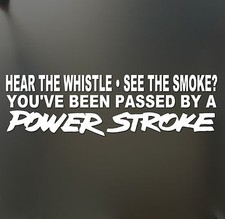 Ford Powerstroke Turbo Diesel Sticker Funny Rolling Coal 4x4 Fwd Truck Window