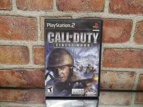 Call Of Duty Finest Hour PS2 Play Station 2  No Manual Cleaned & Tested