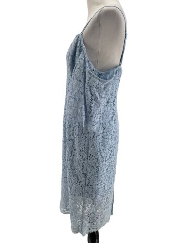Vestido de cóctel para mujer Bardot azul Karlie hombro frío talla 8 - Imagen 2 de 7