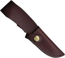 BROWN LEATHER SHEATH FOR UP TO 3.5" BLADE SMALL FIXED BLADE KNIFE, SH306