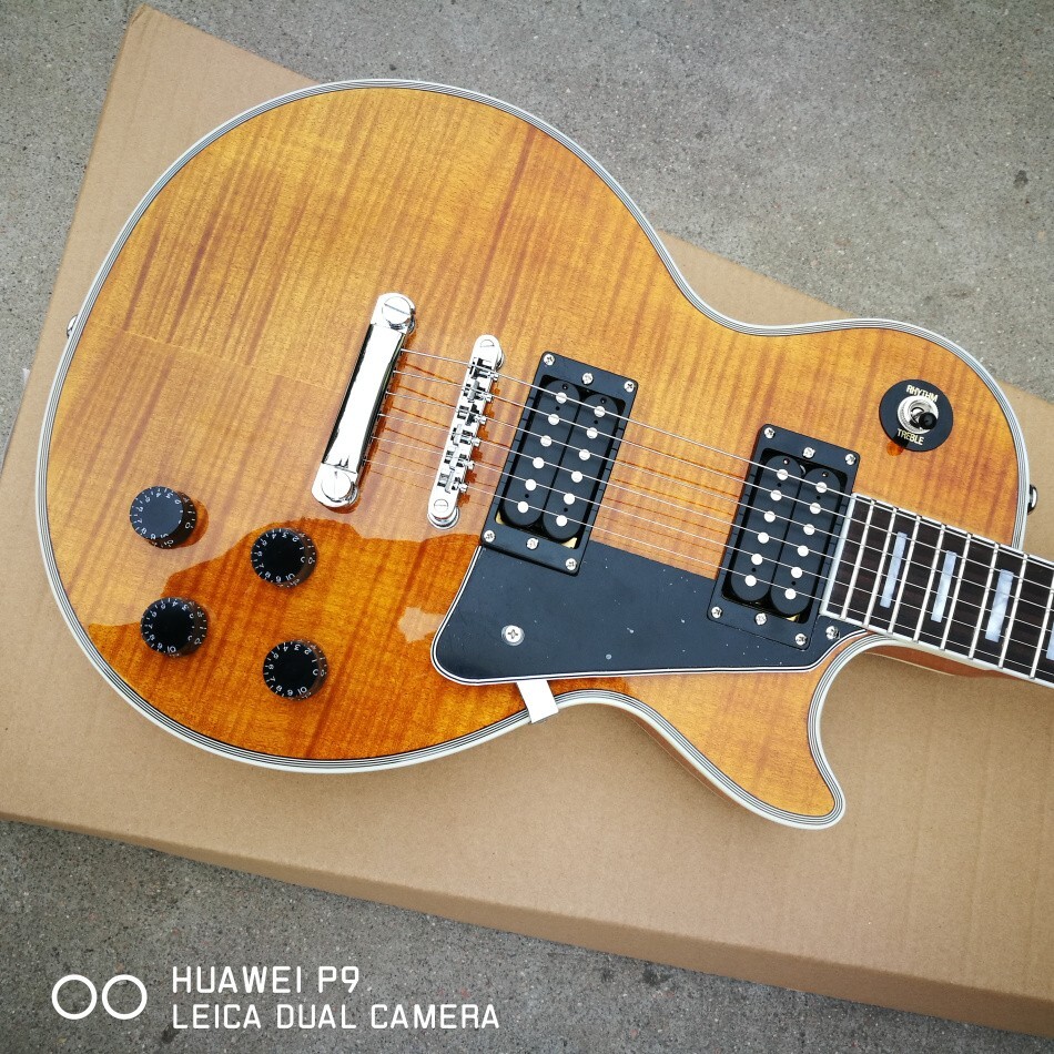 Hot Sale Custom Electric Guitar High Quality Solid Mahogany Chrome