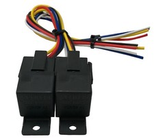 2 Beuler 4060a Waterproof Dual 5 Pin Relay Panel 12 Interconnecting Socket