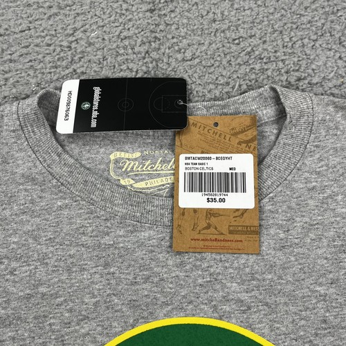 Boston Celtics Shirt Mitchell & Ness Men's Medium Hardwood Classics Authentic - Picture 6 of 12