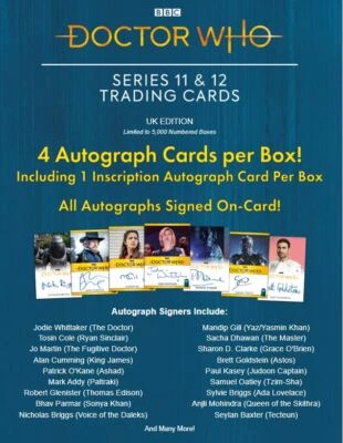 Doctor Who Series 11 & 12 Trading Card Box (UK) sealed + Promo P2