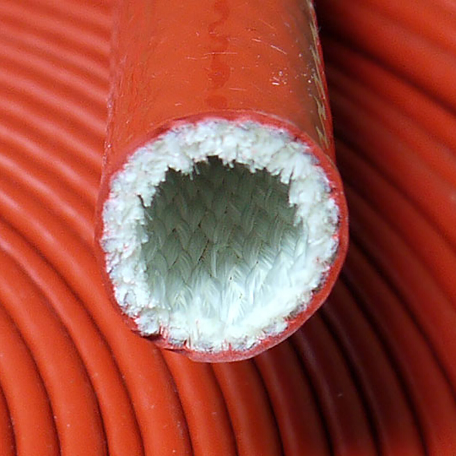 4mm-130mm Silicone Coated Fibreglass Fire Sleeving Protective Heat Shield Sleeve