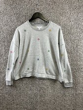 Time and Tru Sweatshirt Women's Juniors Size L 12-14 Gray Sweatshirt Stars