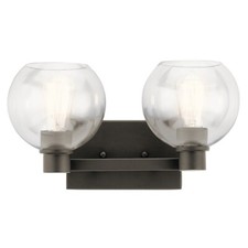 Kichler Harmony 16in 2-Light Bath Vanity Olde Bronze