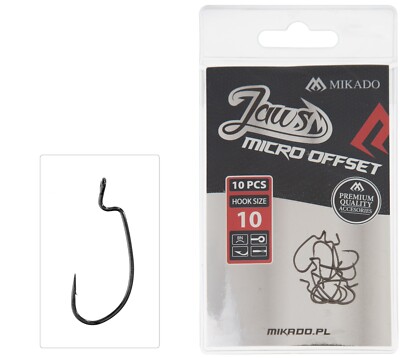 MIKADO JAWS MICRO OFFSET CHEBURASHKA / ZANDERHAKEN MIT BIG ÖHR, JIG ANGELHAKEN