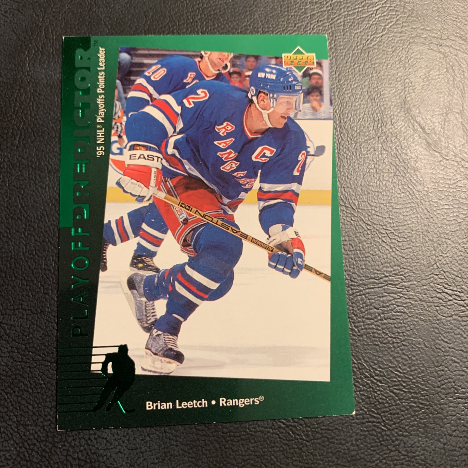 R51 Brian Leetch New York rangers,￼1994/95 playoff predictor upper deck￼￼￼￼ 36d