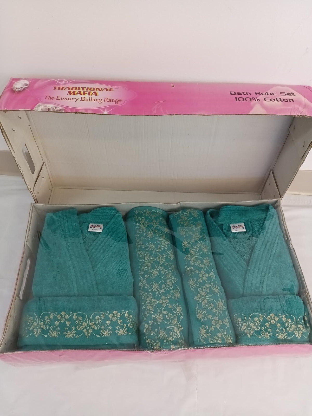 traditional mafia rsesbt888815 8 Piece Wedding Couple Set, Green ONE SIZE