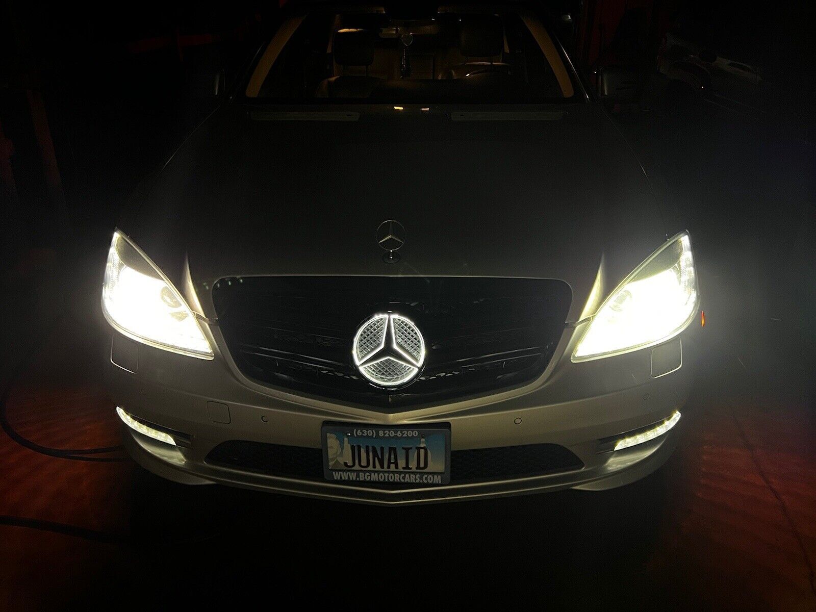 Mercedes W221 LED Illuminated Star Grille grill 2010 2013 S550 S63 ...
