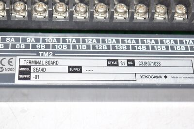 Yokogawa SEA4D-01 Style S1 C3JB07103S Terminal Board | eBay