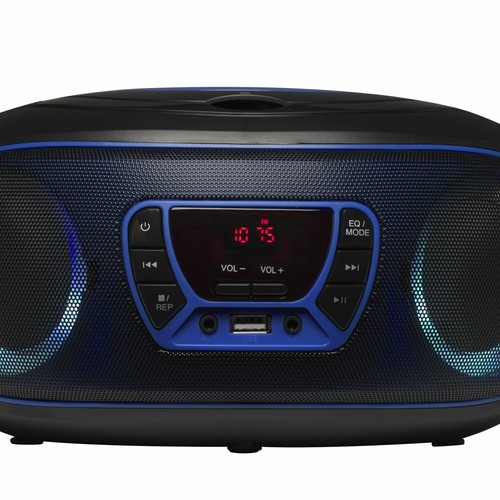 CD-Player mit Discolicht Radio USB Bluetooth MP3 AUX-IN - Bild 4 von 9