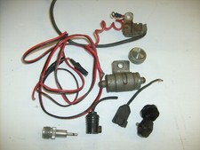vintage cb ham radio parts lot , connector , plug , jack , bracket knob