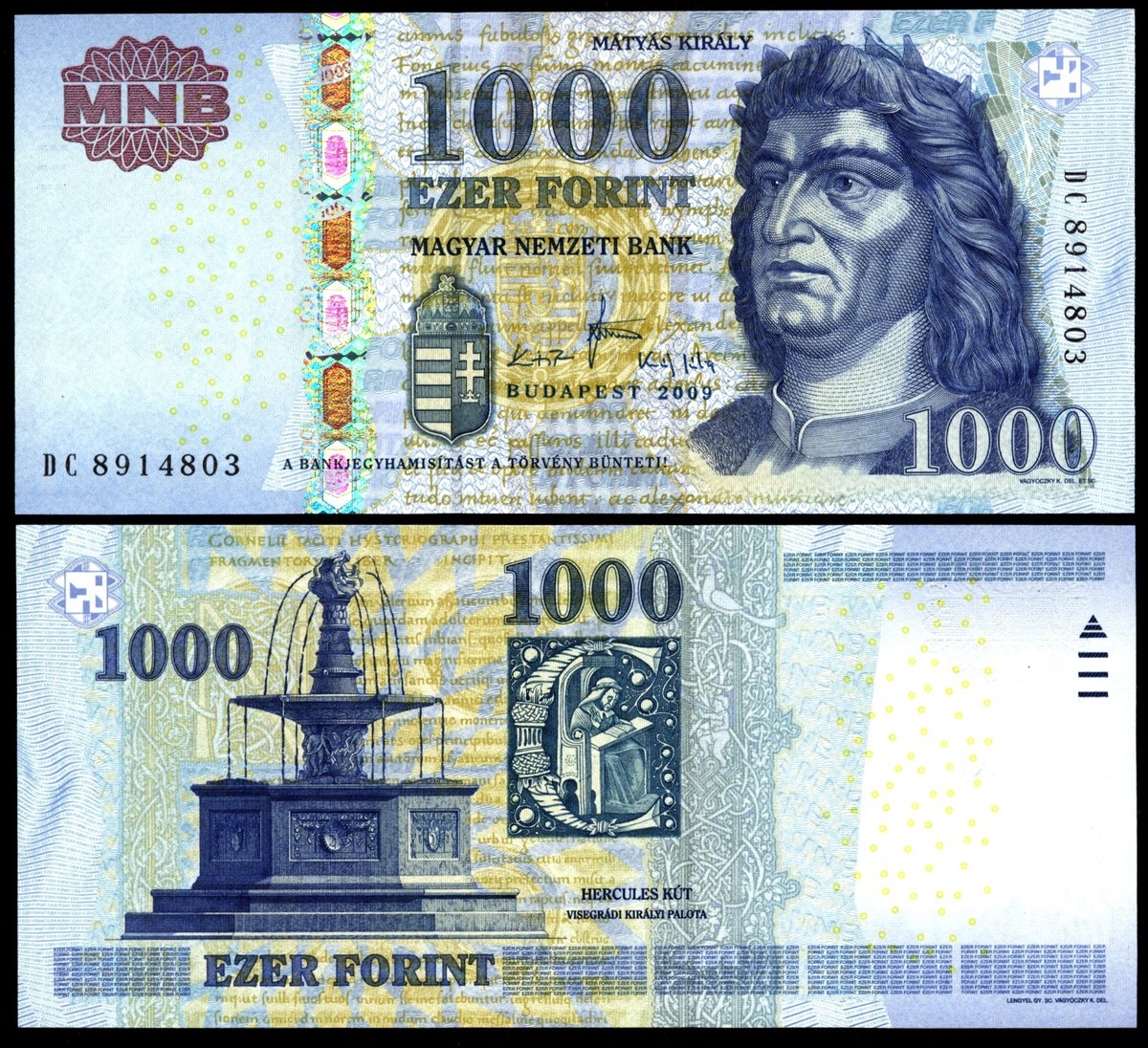 Currency Converter 1000 Hungarian Currency 1000 Forint To Usd Hungarian  Currency, 1000 Forint Note Stock Photo
