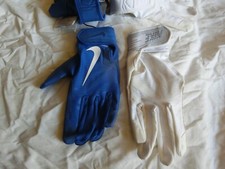 Nike Huarache Edge Youth Gloves Baseball Small/Medium Size White/Blue 2 Pack