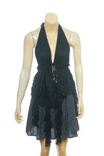 Urban Outfitters Mabel Halterneck Cami Top M 8 Women's Casual Ruffle NEW 33422